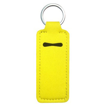 Neoprene Keychain Lip Balm Chapstick Holder Wholesale Yellow
