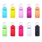 Neoprene Lip Balm Chapstick Holder Keychain Colorful Sublimation Ready