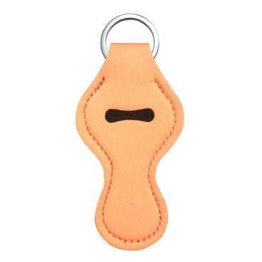 Neoprene Lipstick Chapstick Holder Keychains Wholesale Orange