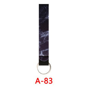 Neoprene Marble Wristband Sanitizer Chapstick Holder Keychains Wholesale A83