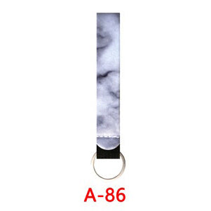 Neoprene Marble Wristband Sanitizer Chapstick Holder Keychains Wholesale A86