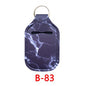 Neoprene Marble Wristband Sanitizer Chapstick Holder Keychains Wholesale B83