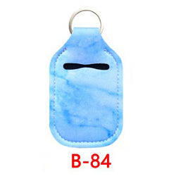 Neoprene Marble Wristband Sanitizer Chapstick Holder Keychains Wholesale B84