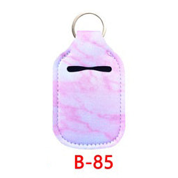 Neoprene Marble Wristband Sanitizer Chapstick Holder Keychains Wholesale B85