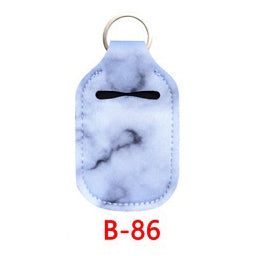 Neoprene Marble Wristband Sanitizer Chapstick Holder Keychains Wholesale B86