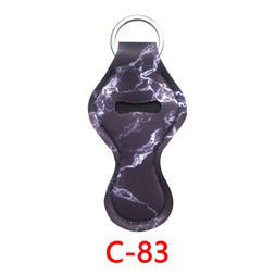 Neoprene Marble Wristband Sanitizer Chapstick Holder Keychains Wholesale C83