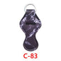 Neoprene Marble Wristband Sanitizer Chapstick Holder Keychains Wholesale C83