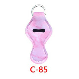 Neoprene Marble Wristband Sanitizer Chapstick Holder Keychains Wholesale C85