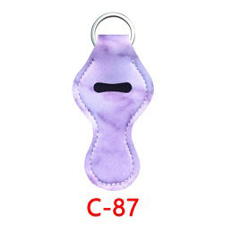 Neoprene Marble Wristband Sanitizer Chapstick Holder Keychains Wholesale C87