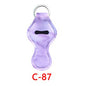 Neoprene Marble Wristband Sanitizer Chapstick Holder Keychains Wholesale C87