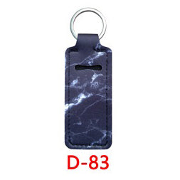 Neoprene Marble Wristband Sanitizer Chapstick Holder Keychains Wholesale D83