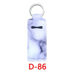 Neoprene Marble Wristband Sanitizer Chapstick Holder Keychains Wholesale D86