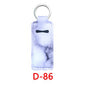 Neoprene Marble Wristband Sanitizer Chapstick Holder Keychains Wholesale D86