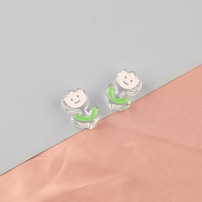 Transparent Enamel Lollipop Series Acrylic Beads 20-30mm Playful Mixed 20pcs 28