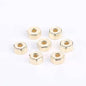 Hexagonal CCB Plastic Spacer Acrylic Beads 6mm Metallic Silver 200pcs 6