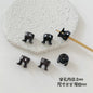 Baking Painted Series Metal Beads Colorful Glossy Alloy 20pcs 36