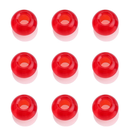 Glass Spacer Beads 14mm Colorful Smooth Large Hole 20pcs 9
