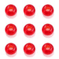 Glass Spacer Beads 14mm Colorful Smooth Large Hole 20pcs 9