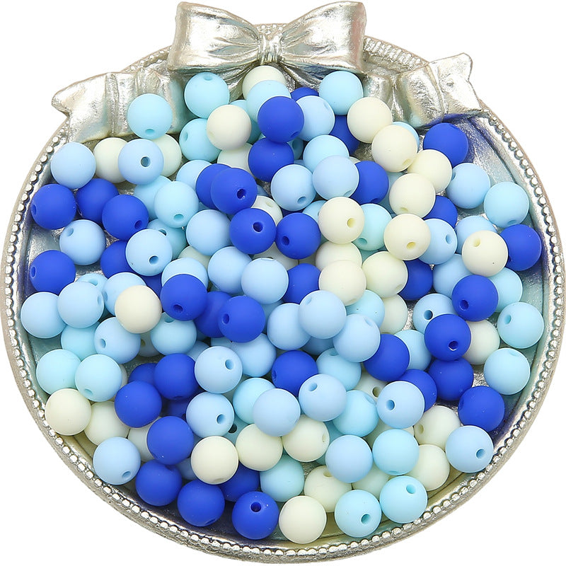 Opaque Acrylic Beads 8mm Pastel Matte Colors 60pcs 6