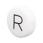 12mm Silicone Letter Beads Flat Round Alphabet Options 20pcs 22