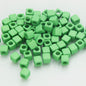 Square Acrylic Beads 7mm Large Hole Chunky Mixed Colors 100pcs 7