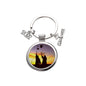 Metal Graduation Sublimation Keychain Round Photo Frame Silver 7