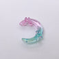 Transparent Glitter Gradient Butterfly Moon Acrylic Beads 42mm 50pcs 11