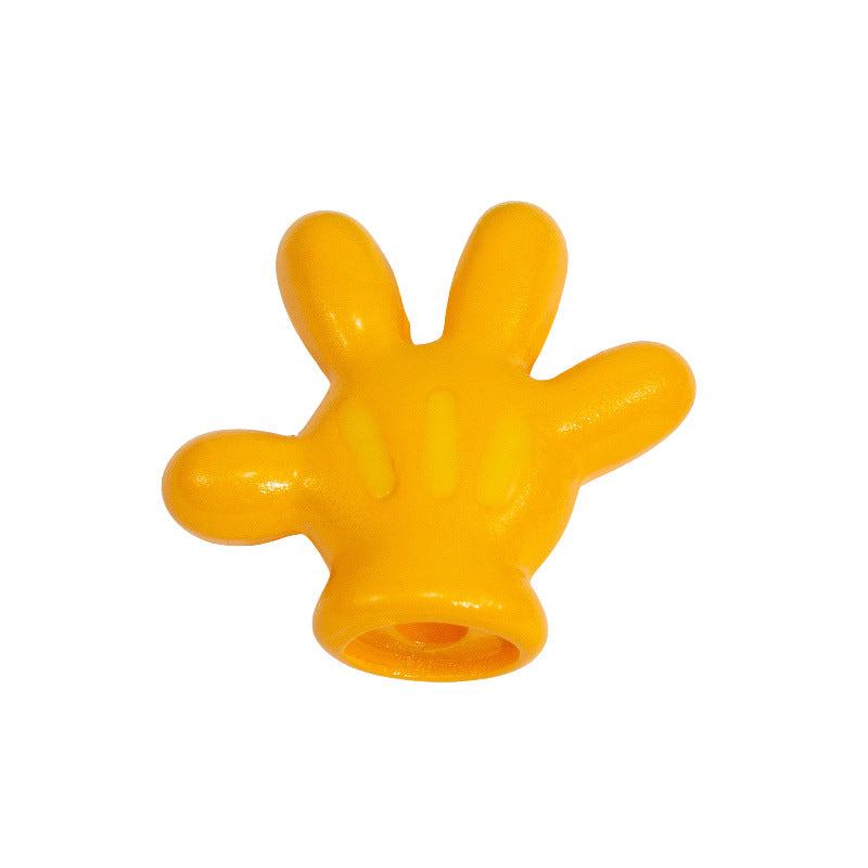 Colorful Mickey Gloves Acrylic Beads 18mm 20pcs 14