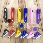 Silicone Basketball Shoe Keychain 3D Cartoon Sporty Design 3