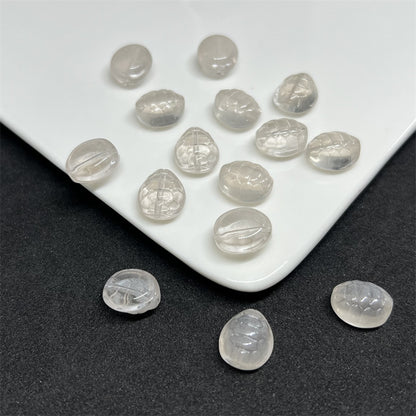 Small Turtle Glass Beads 10x12mm Transparent Assorted Colors 100pcs 12