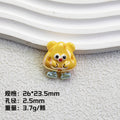 Plating Personified Food Resin Beads Glossy Mixed Colors 20pcs 6