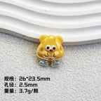 Plating Personified Food Resin Beads Glossy Mixed Colors 20pcs 6