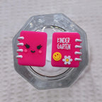 Silicone 3D Focal Beads Kindergarten Smiley Flower Book Spiral Binding 20pcs 6