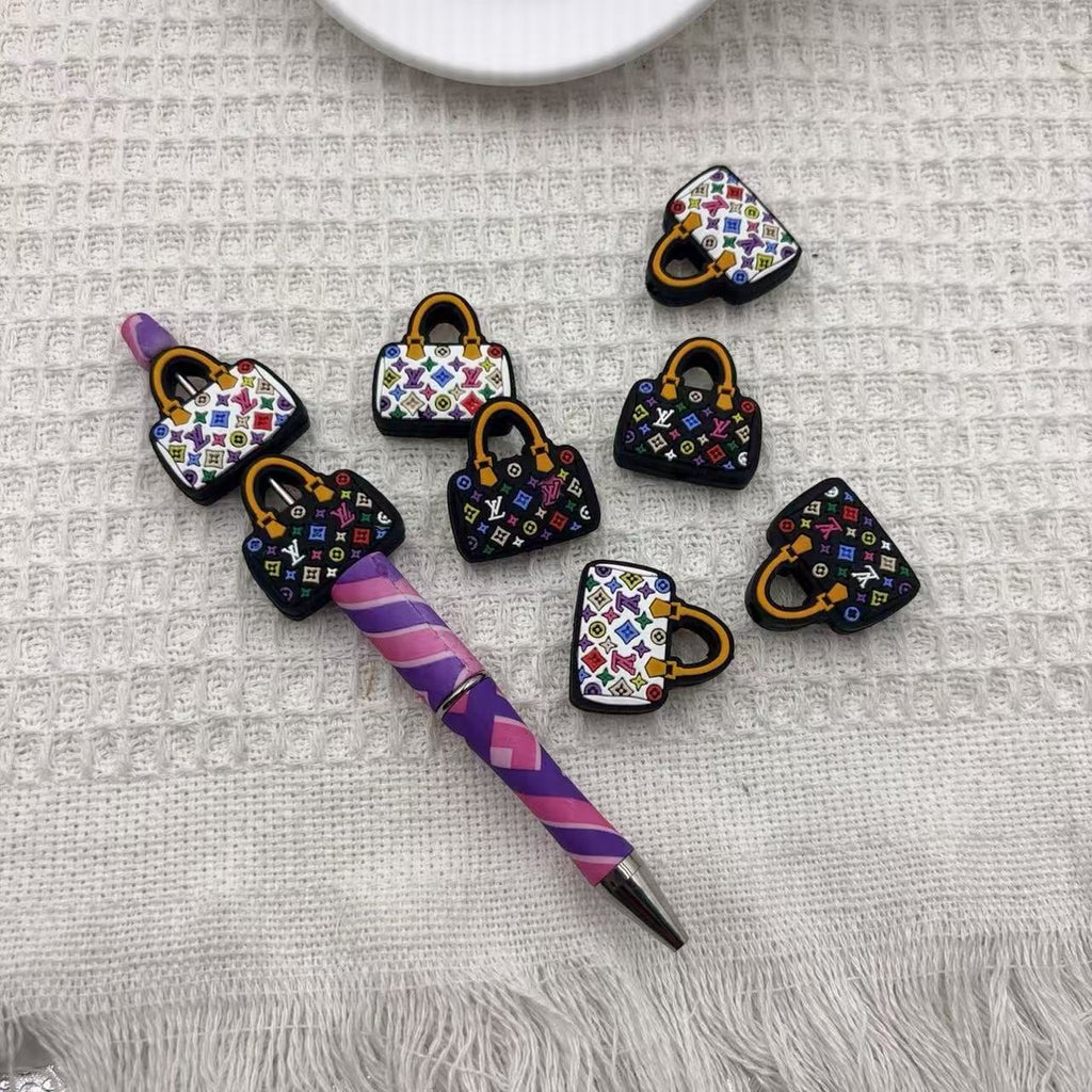 Silicone Focal Beads Color Bag Front View 20pcs 3