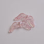 UV Plating Heart-Shaped Wings Acrylic Beads 34x15mm Transparent Mixed 50pcs 4