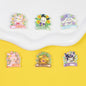 Glossy Sanrio Wreath Resin Beads Playful Pastel Floral 10pcs