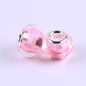 Acrylic Spacer Beads 14mm Glossy Transparent Dyed Core 100pcs 10