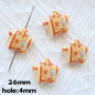 Butterbar Printed Star Acrylic Beads 25mm Glossy Pastel 20pcs 9