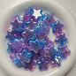 Dual Color Gradient Crackle Rounded Star Acrylic Beads 23mm 10pcs 8