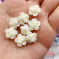 Japanese Camellia Acrylic Beads 12mm Pastel Colors 100pcs 17