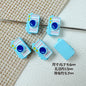Baking Painted House and Camera Metal Beads 11mm 15mm Pastel Colors 20pcs 18