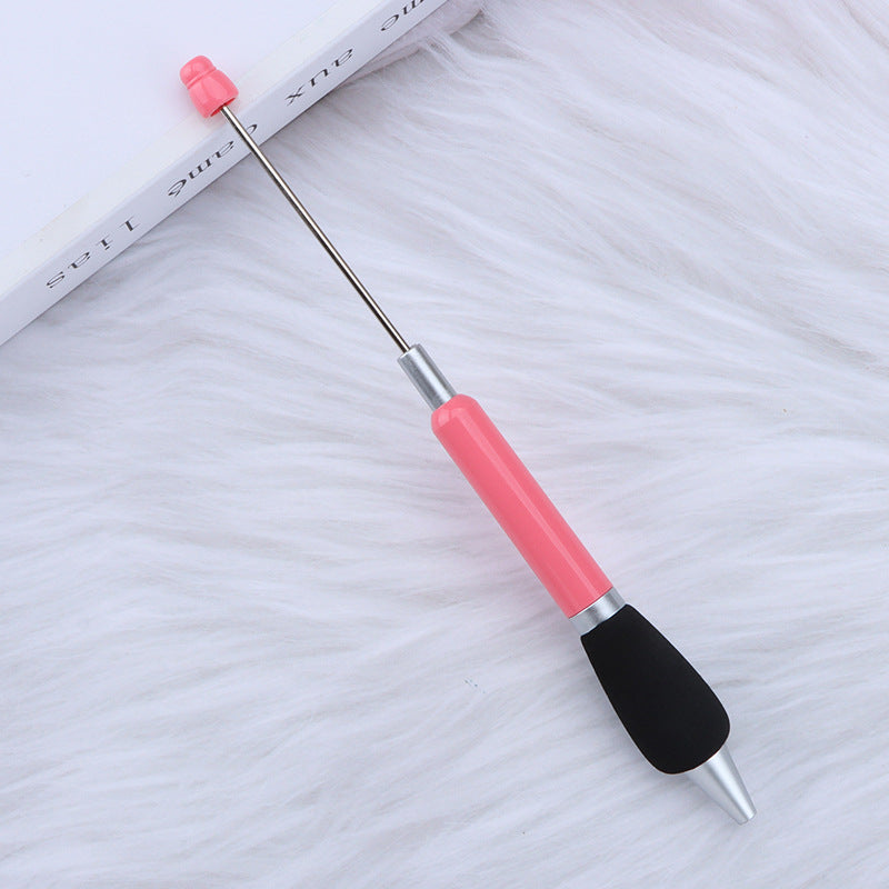 Beadable Ballpoint Pen Comfortable Grip Sponge Sheath Black Ink 1.0mm 23