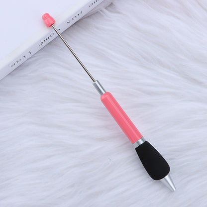Beadable Ballpoint Pen Comfortable Grip Sponge Sheath Black Ink 1.0mm 23