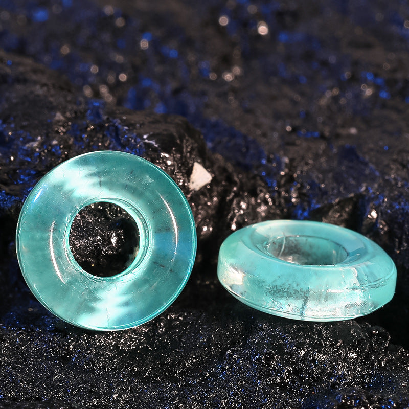 Glass Circle Spacer Beads 10mm Transparent 50pcs 2