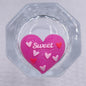 Silicone 3D Focal Beads Valentine Love Heart Raised Sweet Script 20pcs 7