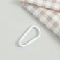 Metal D Shaped Spring Trigger Key Rings 46mm Colorful Painted 20pcs 8