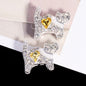 Double-Sided Cat Rhinestone Beads 22mm Full Pave Alloy 3pcs 9