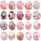 Resin Spacer Beads Pink Tone 40pcs