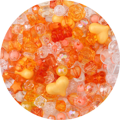 Mixed Style Acrylic Beads Colorful Hearts Bows Gems Assorted 13