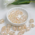 Plating Lace Rhombus Resin Beads 18mm Glossy Color Mixed 5pcs 15